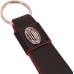 PORTACHIAVI AC MILAN UFFICIALE - PELLE E PLACCHETTA METALLO