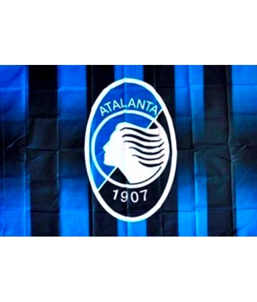 BANDIERA ATALANTA UFFICIALE DEA NERAZZURRA FLAG GRANDE cm. 100 x 145