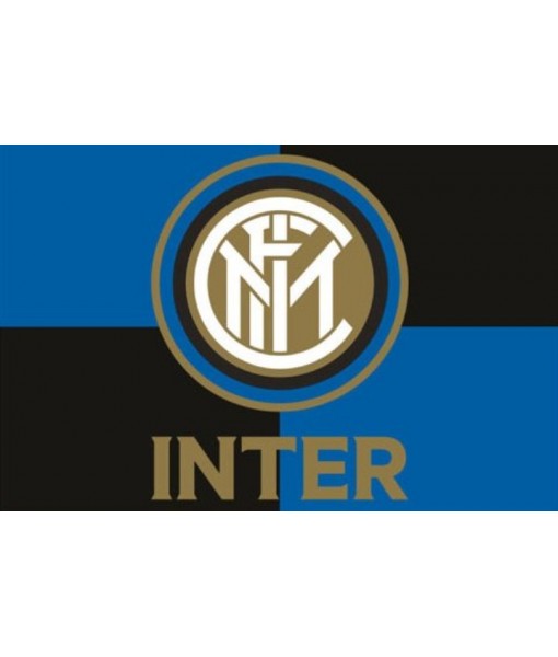 BANDIERA INTER UFFICIALE GRANDE cm. 100 x 140 NERAZZURRA