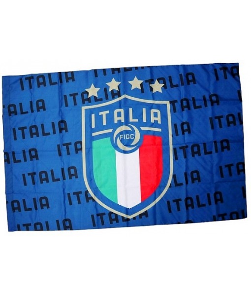 BANDIERA ITALIA F.I.G.C. UFFICIALE GRANDE cm. 100 x 140