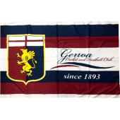 BANDIERA GENOA UFFICIALE GRANDE cm. 100 x 140 BIANCA-ROSSOBLU