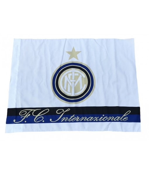 Bandiera Inter Ufficiale cm. 65 x 50 bianca