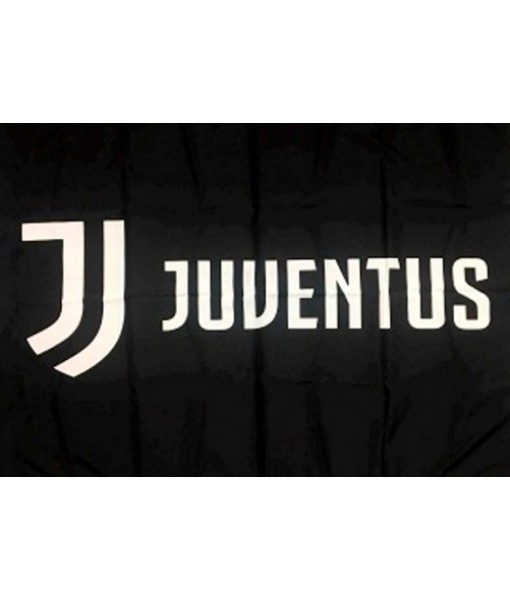 BANDIERA JUVENTUS UFFICIALE JUVE grande cm. 100 x 140 NERA