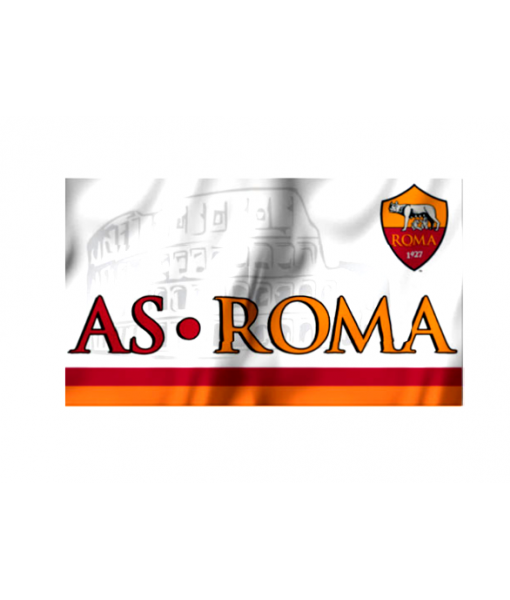 BANDIERA ROMA UFFICIALE GRANDE cm. 100 x 140 BIANCA