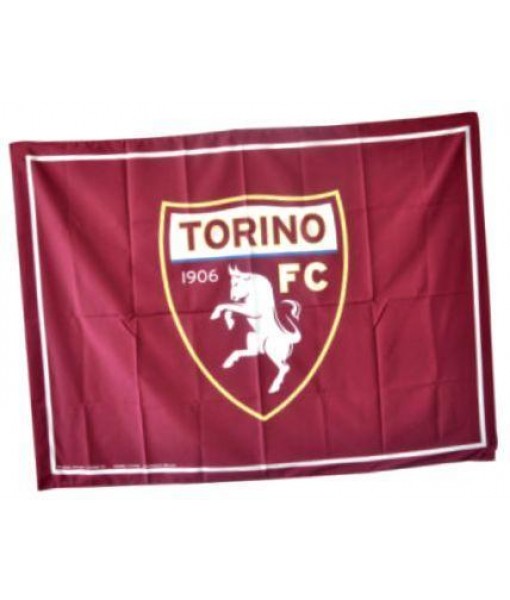 BANDIERA TORINO UFFICIALE TORO GRANATA FLAG GRANDE cm. 90 x 150