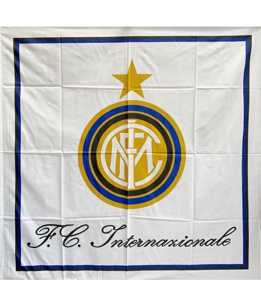 BANDIERONE INTER UFFICIALE BIANCO cm. 140 x 140 |BANDIERA INTER GRANDE