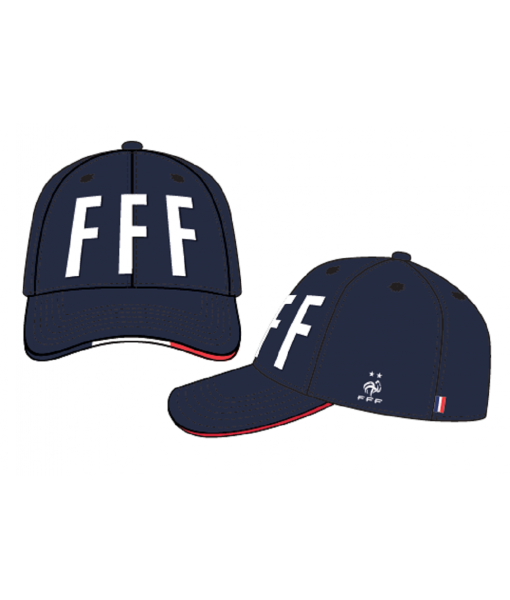 CAPPELLO FRANCIA UFFICIALE FFF CAPPELLINO in COTONE BLU