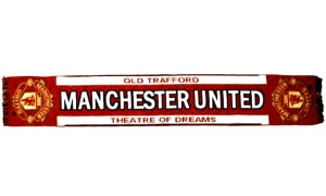 SCIARPA MANCHESTER UNITED UFFICIALE JAQUARD RED DEVILS ' 