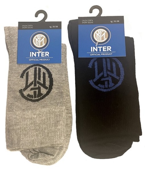 SET 2 PAIA CALZE CORTE COTONE INTER UFFICIALE 604
