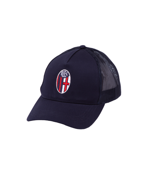 CAPPELLO BOLOGNA UFFICIALE in COTONE BLU RETINATO