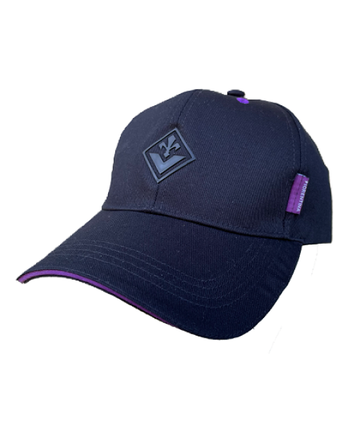 CAPPELLO FIORENTINA UFFICIALE in COTONE NERO