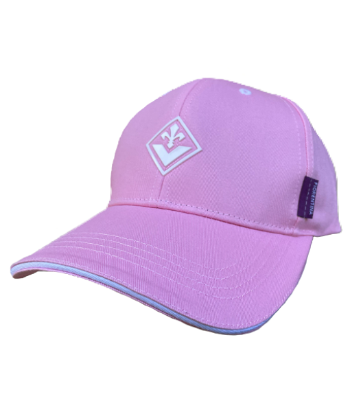 CAPPELLO FIORENTINA UFFICIALE in COTONE DONNA RAGAZZA ROSA