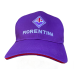 CAPPELLO FIORENTINA UFFICIALE in COTONE VIOLA SCRITTA RICAMATO