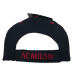 CAPPELLO MILAN UFFICIALE in COTONE NERO SEMPRE MILAN