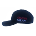 CAPPELLO MILAN UFFICIALE in COTONE NERO SEMPRE MILAN