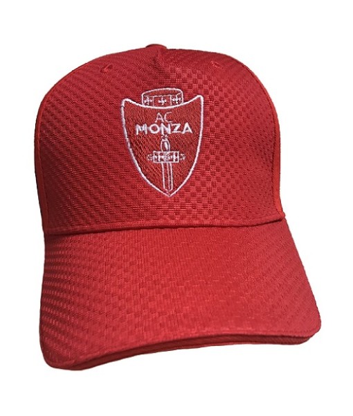 CAPPELLO MONZA UFFICIALE in COTONE RICAMATO ROSSO 02