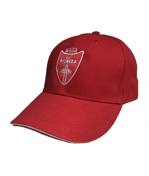 CAPPELLO MONZA UFFICIALE in COTONE RICAMATO ROSSO 01