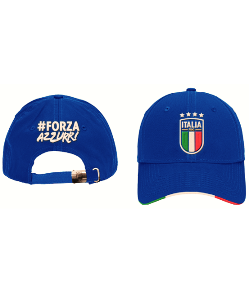 CAPPELLO ITALIA F.I.G.C. UFFICIALE ORIGINALE ENZO CASTELLANO BLU ROYAL