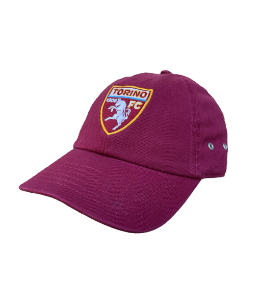 CAPPELLO TORINO UFFICIALE in COTONE GRANATA RICAMATO