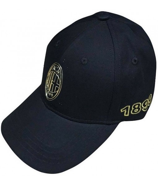 CAPPELLO MILAN UFFICIALE in COTONE LOGO color ORO