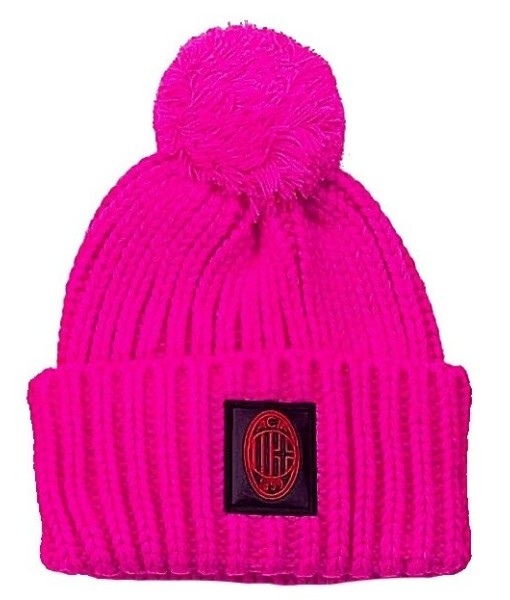 BERRETTO MILAN UFFICIALE PON PON DONNA FUCSIA | CAPPELLO INVERNALE MILAN ORIGINALE CASTELLANO FUXIA