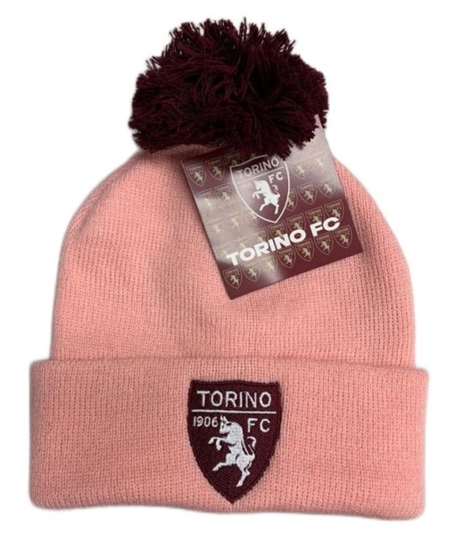 BERRETTO TORINO UFFICIALE PON PON DONNA | CAPPELLO INVERNALE TORINO RAGAZZA RICAMATO ROSA