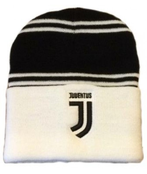 CUFFIA JUVENTUS UFFICIALE JUVE in ACRILICO BERRETTO BIANCONERO