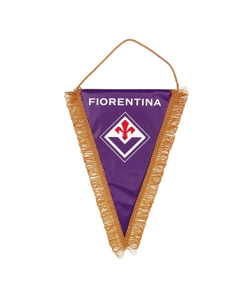 GAGLIARDETTO FIORENTINA UFFICIALE STEMMA NUOVO misura media cm. 20 x 28 TRIANGOLARE VIOLA