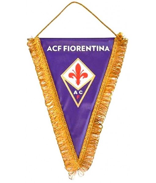 GAGLIARDETTO FIORENTINA UFFICIALE GRANDE cm. 25 x 35 TRIANGOLARE VIOLA