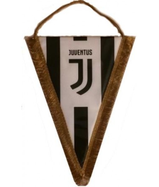 GAGLIARDETTO JUVENTUS UFFICIALE JUVE grande cm. 25 x 35 TRIANGOLARE BIANCONERO