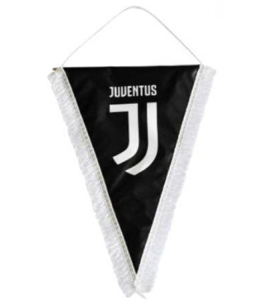 GAGLIARDETTO JUVENTUS UFFICIALE MEDIO cm. 20 x 28 TRIANGOLARE NERO