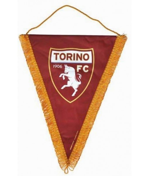 GAGLIARDETTO TORINO UFFICIALE TORO cm. 20 x 28 TRIANGOLARE GRANATA