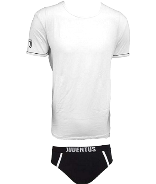 Completo T-shirt + Slip Juventus Ufficiale Intimo Uomo