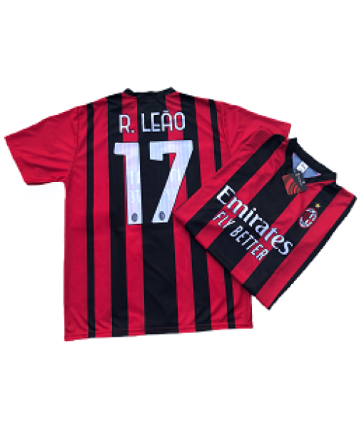 MAGLIA LEAO MILAN UFFICIALE 2021-2022 HOME 17 taglie ADULTO e BAMBINO 