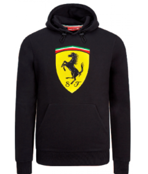 Felpa Ferrari originale ufficiale taglia uomo adulto nera