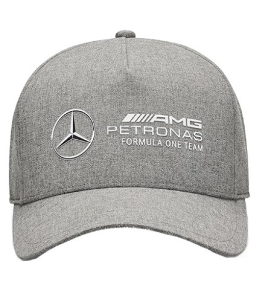 CAPPELLO MERCEDES AMG PETRONAS TEAM ORIGINALE GRIGIO CHIARO