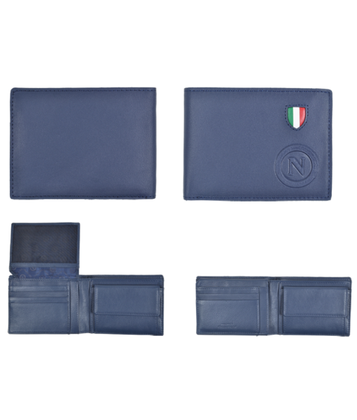 PORTAFOGLIO NAPOLI UFFICIALE VERA PELLE ORIGINALE CASTELLANO 231