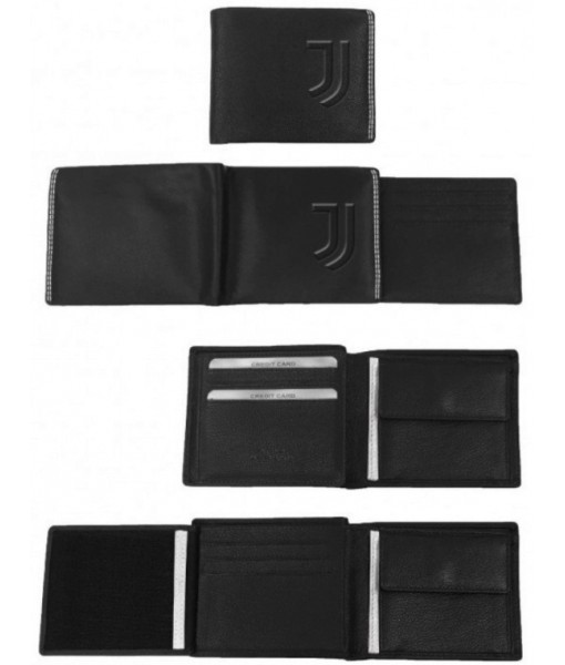PORTAFOGLIO JUVENTUS UFFICIALE in VERA PELLE ORIGINALE ENZO CASTELLANO 805