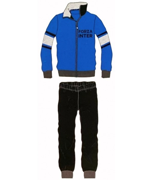 TUTA PIGIAMA INTER UFFICIALE BAMBINO RAGAZZO Anni 10 12 14 16 modello 2020-21 ROYAL
