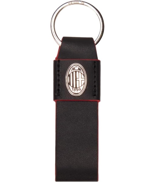 PORTACHIAVI AC MILAN UFFICIALE - PELLE E PLACCHETTA METALLO PORTACHIAVI AC MILAN UFFICIALE - PELLE E PLACCHETTA METALLO