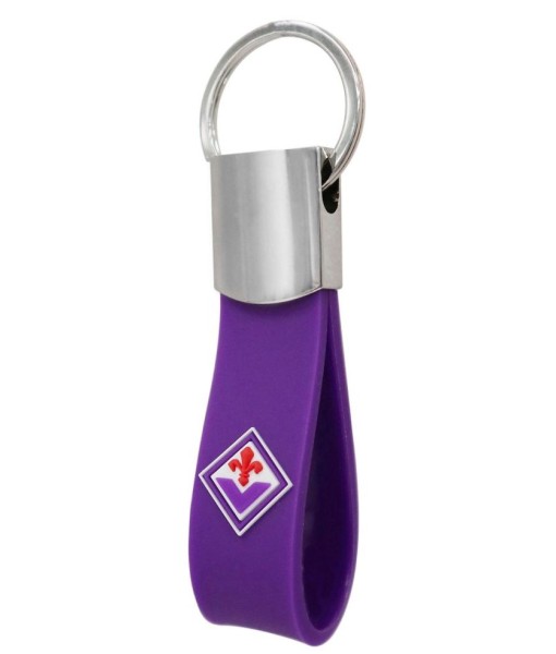 PORTACHIAVI FIORENTINA UFFICIALE VIOLA in PVC MORBIDO e METALLO