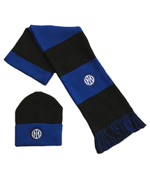 SET INTER SCIARPA + BERRETTO UFFICIALE KIT INVERNALE in ACRILICO 01