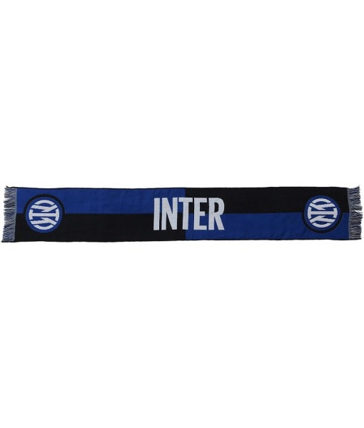 SCIARPA INTER UFFICIALE LOGO NUOVO 2021 modello JACQUARD NERAZZURRA QUADRI