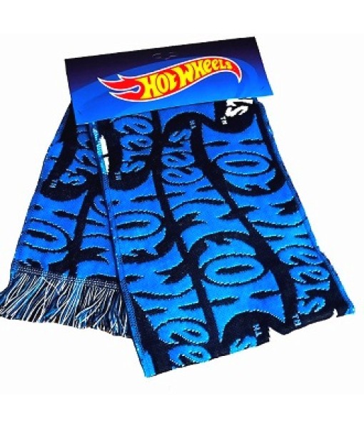 SCIARPA HOT WHEELS ORIGINALE in ACRILICO JACQUARD BLU