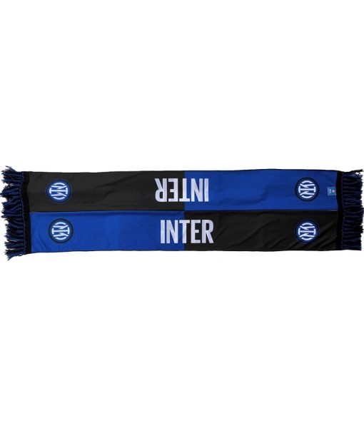 SCIARPA INTER UFFICIALE LOGO NUOVO 2021 leggera modello RASO NERAZZURRA META