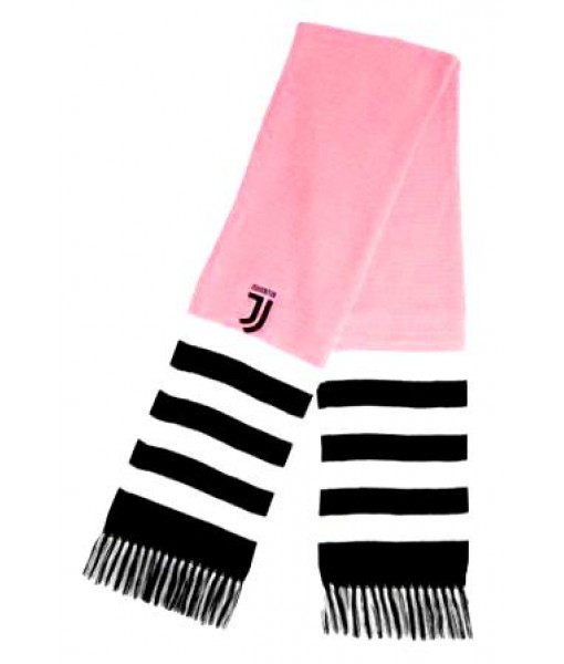 SCIARPA JUVENTUS UFFICIALE JUVE TUBOLARE DOPPIA RICAMATA ROSA GIRLS