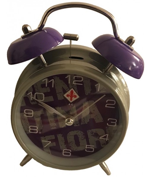 SVEGLIA FIORENTINA UFFICIALE a 2 CAMPANE GRIGIOVIOLA