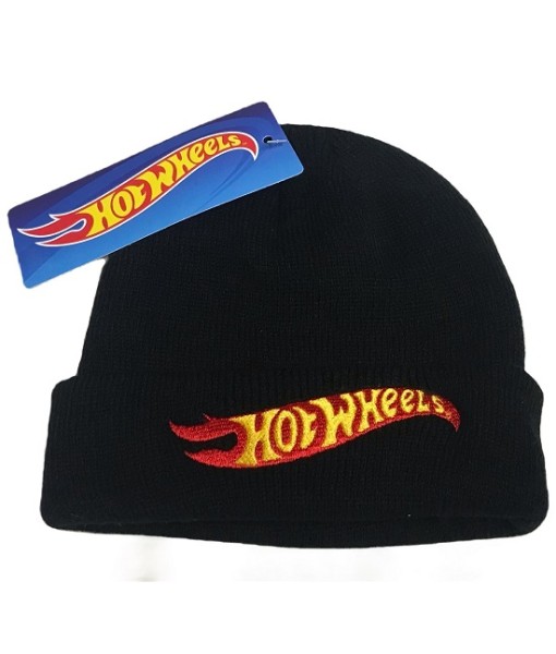 BERRETTO HOT WHEELS ORIGINALE BAMBINO in ACRILICO | CAPPELLO INVERNALE HOT WHEELS BAMBINO NERO